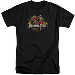 Jurassic Park Something Has Survived Men's 18/1 Tall Cotton Short-Sleeve T-Shirt