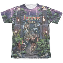 Jurassic Park Welcome To The Park Men's Regular Fit Poly Cotton Short-Sleeve T-Shirt