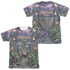 Jurassic Park Welcome To The Park Men's Regular Fit Poly Cotton Short-Sleeve T-Shirt