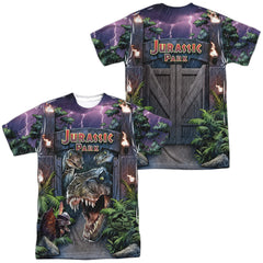 Jurassic Park Welcome To The Park Men's Regular Fit Polyester Short-Sleeve T-Shirt
