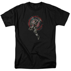 Justice League Movie Cyborg Men's 18/1 Cotton Short-Sleeve T-Shirt