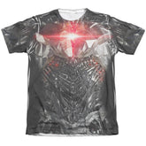 Justice League Movie Cyborg Uniform Men's Regular Fit Poly Cotton Short-Sleeve T-Shirt