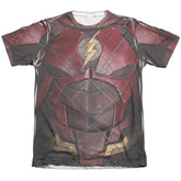 Justice League Movie Flash Uniform Men's Regular Fit Poly Cotton Short-Sleeve T-Shirt