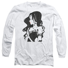 Justice League Movie Profile Men's 18/1 Cotton Long-Sleeve T-Shirt