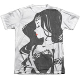 Justice League Movie WW Profile Men's Regular Fit Poly Cotton Short-Sleeve T-Shirt