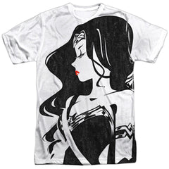 Justice League Movie WW Profile Men's Regular Fit Polyester Short-Sleeve T-Shirt