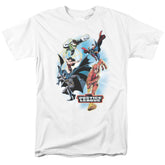 Justice League Of America At Your Service Men's 18/1 Cotton Short-Sleeve T-Shirt