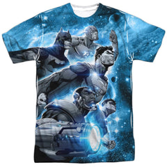Justice League Of America Atmospheric Men's Regular Fit Polyester Short-Sleeve T-Shirt