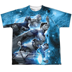 Justice League Of America Atmospheric Youth Regular Fit Poly Short-Sleeve T-Shirt