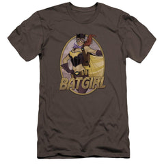 Justice League Of America Batgirl Bombshell Men's Ultra-Soft 30/1 Cotton Slim Short-Sleeve T-Shirt