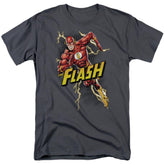 Justice League Of America Bolt Run Men's 18/1 Cotton Short-Sleeve T-Shirt
