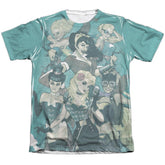 Justice League Of America Bombshell Group Men's Regular Fit Poly Cotton Short-Sleeve T-Shirt