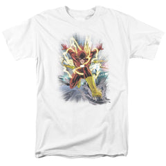 Justice League Of America Brightest Day Flash Men's 18/1 Cotton Short-Sleeve T-Shirt