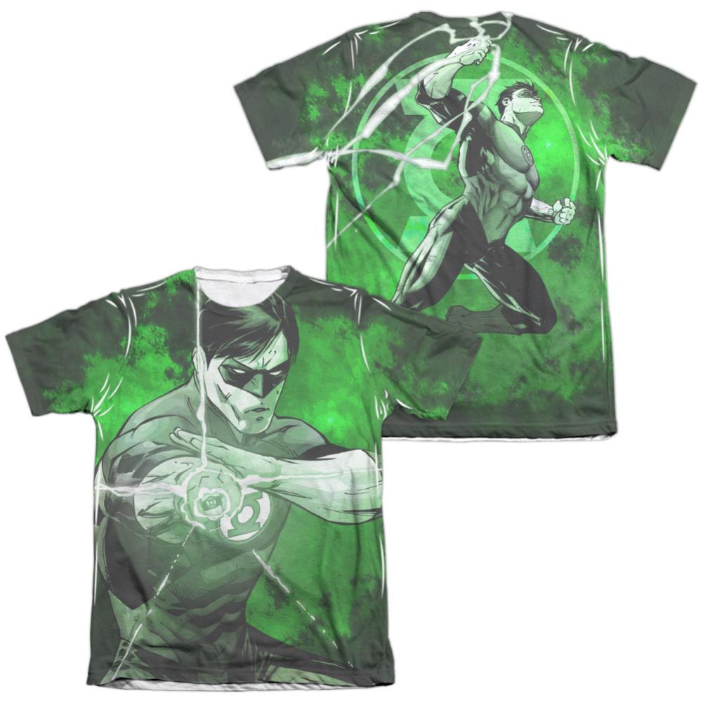 Justice League Of America Charging (Front/Back Print) Men's Regular Fit Poly Cotton Short-Sleeve T-Shirt