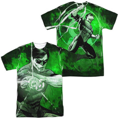 Justice League Of America Charging (Front/Back Print) Men's Regular Fit Polyester Short-Sleeve T-Shirt