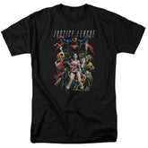 Justice League Of America Dark Days Men's 18/1 Cotton Short-Sleeve T-Shirt