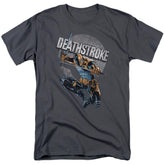 Justice League Of America Deathstroke Retro Men's 18/1 Cotton Short-Sleeve T-Shirt