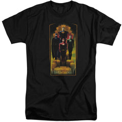 Justice League Of America Deco Men's 18/1 Tall Cotton Short-Sleeve T-Shirt