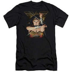 Justice League Of America Deflection Men's Ultra-Soft 30/1 Cotton Slim Short-Sleeve T-Shirt