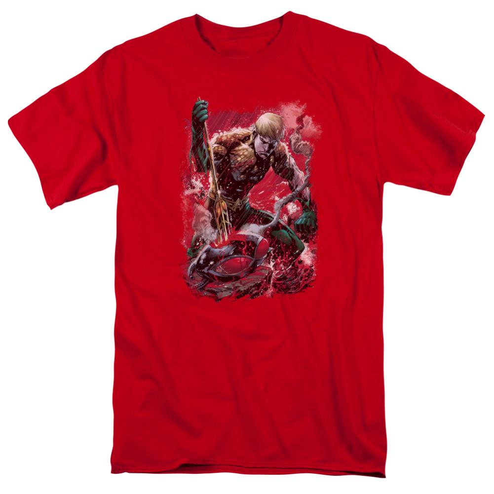Justice League Of America Finished Men's 18/1 Cotton Short-Sleeve T-Shirt