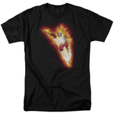 Justice League Of America Firestorm Blaze Men's 18/1 Cotton Short-Sleeve T-Shirt