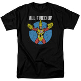 Justice League Of America Firestorm's Party Men's 18/1 Cotton Short-Sleeve T-Shirt