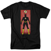Justice League Of America Flash Block Men's 18/1 Cotton Short-Sleeve T-Shirt