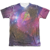 Justice League Of America Flash Galaxy Men's Regular Fit Poly Cotton Short-Sleeve T-Shirt