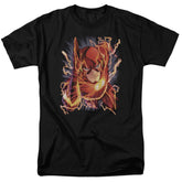 Justice League Of America Flash #1 Men's 18/1 Cotton Short-Sleeve T-Shirt