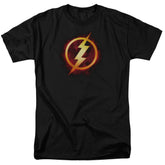 Justice League Of America Flash Title Men's 18/1 Cotton Short-Sleeve T-Shirt