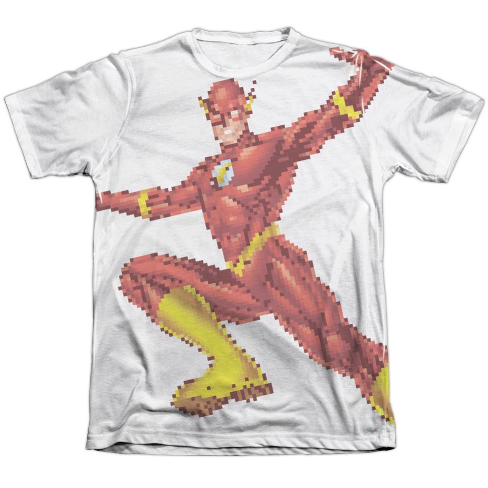 Justice League Of America Flashbit Men's Regular Fit Poly Cotton Short-Sleeve T-Shirt