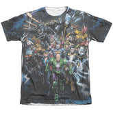 Justice League Of America Forever Evil Men's Regular Fit Poly Cotton Short-Sleeve T-Shirt
