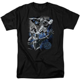 Justice League Of America Galactic Attack Nebula Men's 18/1 Cotton Short-Sleeve T-Shirt