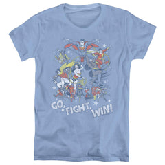 Justice League Of America Go Fight Win Women's 18/1 Cotton Short-Sleeve T-Shirt