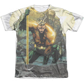 Justice League Of America Good VS Evil Men's Regular Fit Poly Cotton Short-Sleeve T-Shirt