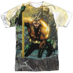 Justice League Of America Good VS Evil Men's Regular Fit Polyester Short-Sleeve T-Shirt