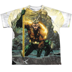 Justice League Of America Good VS Evil Youth Regular Fit Poly Short-Sleeve T-Shirt