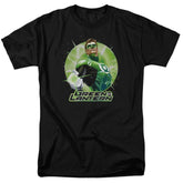 Justice League Of America Green Static Men's 18/1 Cotton Short-Sleeve T-Shirt