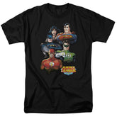 Justice League Of America Group Portrait Men's 18/1 Cotton Short-Sleeve T-Shirt