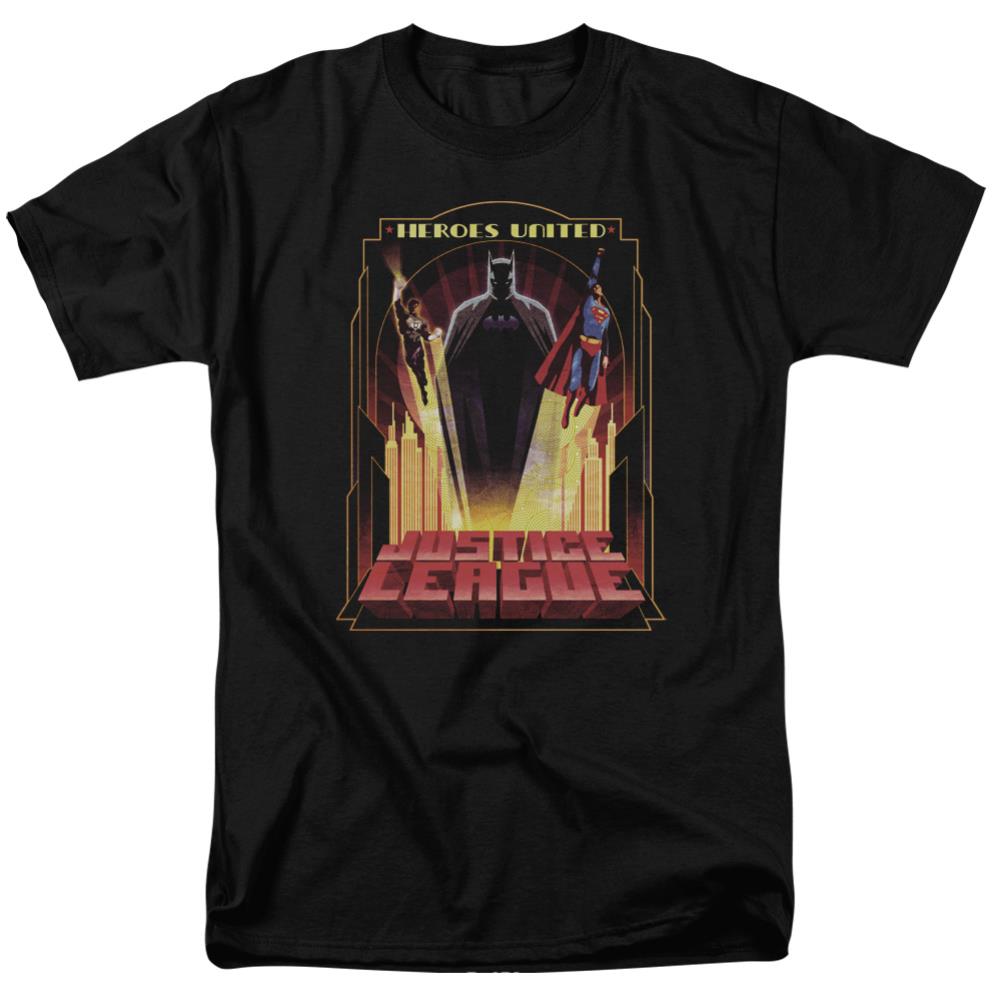 Justice League Of America Heroes United Men's 18/1 Cotton Short-Sleeve T-Shirt