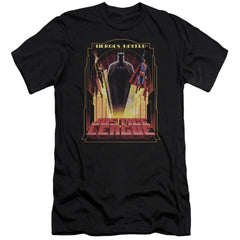Justice League Of America Heroes United Men's Ultra-Soft 30/1 Cotton Slim Short-Sleeve T-Shirt