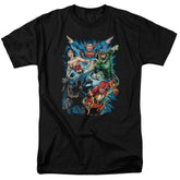 Justice League Of America JL Assemble Men's 18/1 Cotton Short-Sleeve T-Shirt
