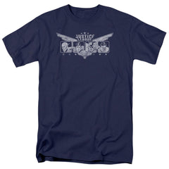 Justice League Of America Justice Wings Men's 18/1 Cotton Short-Sleeve T-Shirt