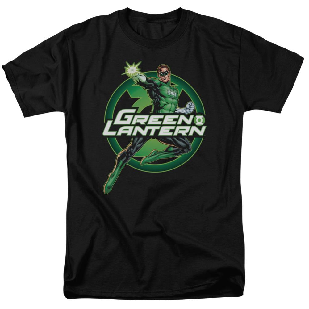 Justice League Of America Lantern Glow Men's 18/1 Cotton Short-Sleeve T-Shirt