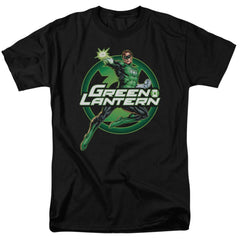 Justice League Of America Lantern Glow Men's 18/1 Cotton Short-Sleeve T-Shirt
