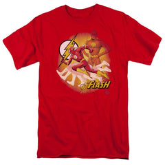 Justice League Of America Lightning Fast Men's 18/1 Cotton Short-Sleeve T-Shirt