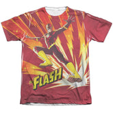 Justice League Of America Lightning Fast Men's Regular Fit Poly Cotton Short-Sleeve T-Shirt