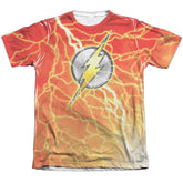 Justice League Of America Lightning Logo Men's Regular Fit Poly Cotton Short-Sleeve T-Shirt