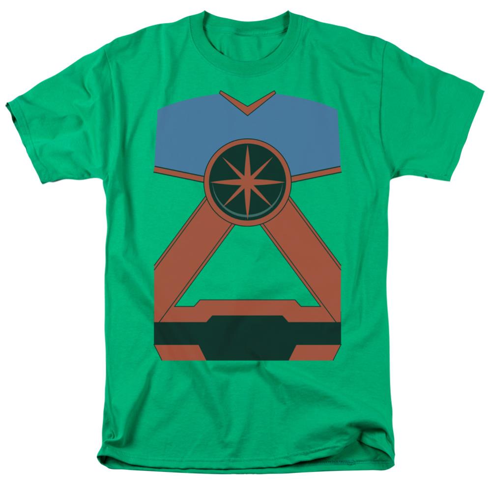 Justice League Of America Martian Manhunter Men's 18/1 Cotton Short-Sleeve T-Shirt