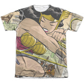 Justice League Of America Minotaur Battle Men's Regular Fit Poly Cotton Short-Sleeve T-Shirt